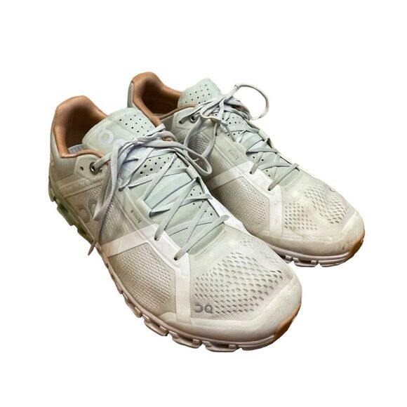 On Running Cloudflow Road Running Shoe Aloe Green Mesh Upper Athletic Sneaker 9. - Picture 1 of 12